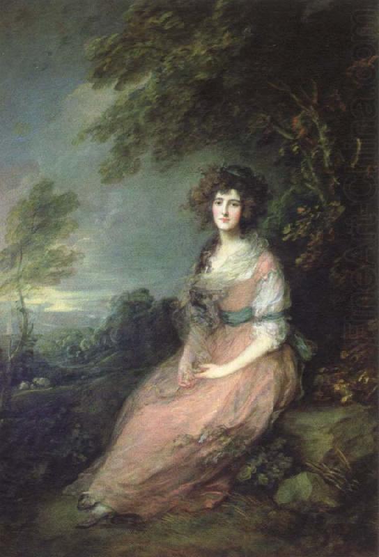 Thomas Gainsborough mrs.richard brinsley sheridan china oil painting image